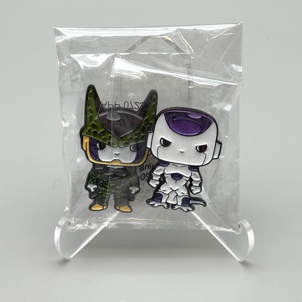 Dragon Ball Z Perfect Cell and Frieza Funko Enamel Pins Set of 2 Brand New